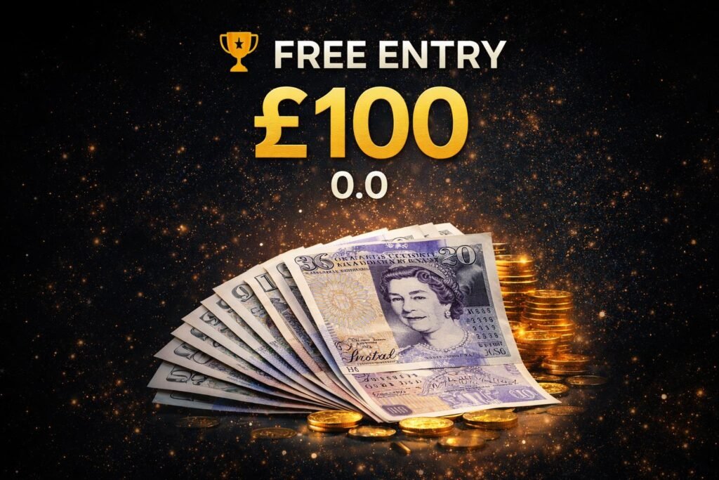 🍀🎉£100 Cash -FREE Entry🍀🎉